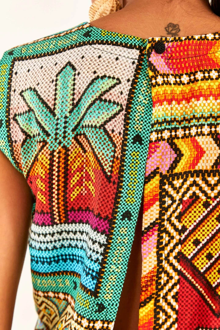 FARM RIO Banana Scarves Crop Top 6 FARM RIO Banana Scarves Crop Top