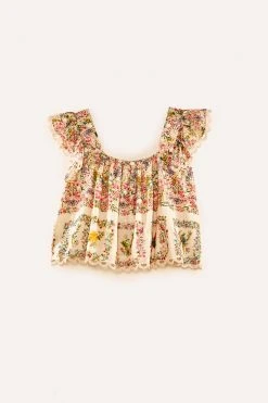 FARM RIO Delicate Forest Scarves Blouse 12 FARM RIO Delicate Forest Scarves Blouse