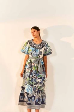 FARM RIO New In Graphic Rio Belted Maxi Dress
