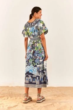 FARM RIO New In Graphic Rio Belted Maxi Dress