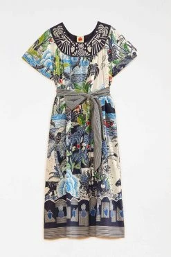 FARM RIO New In Graphic Rio Belted Maxi Dress