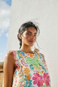 FARM RIO Fruits Queen Scarf Crop Top