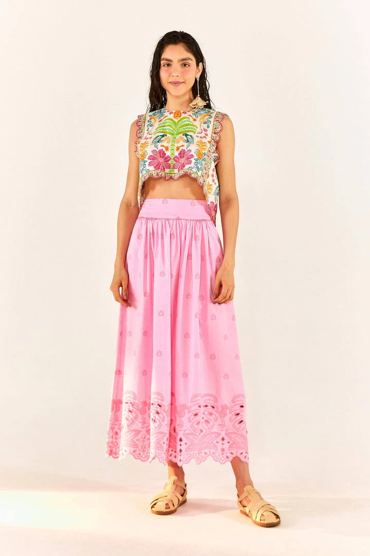 FARM RIO Fruits Queen Scarf Crop Top 2 FARM RIO Fruits Queen Scarf Crop Top