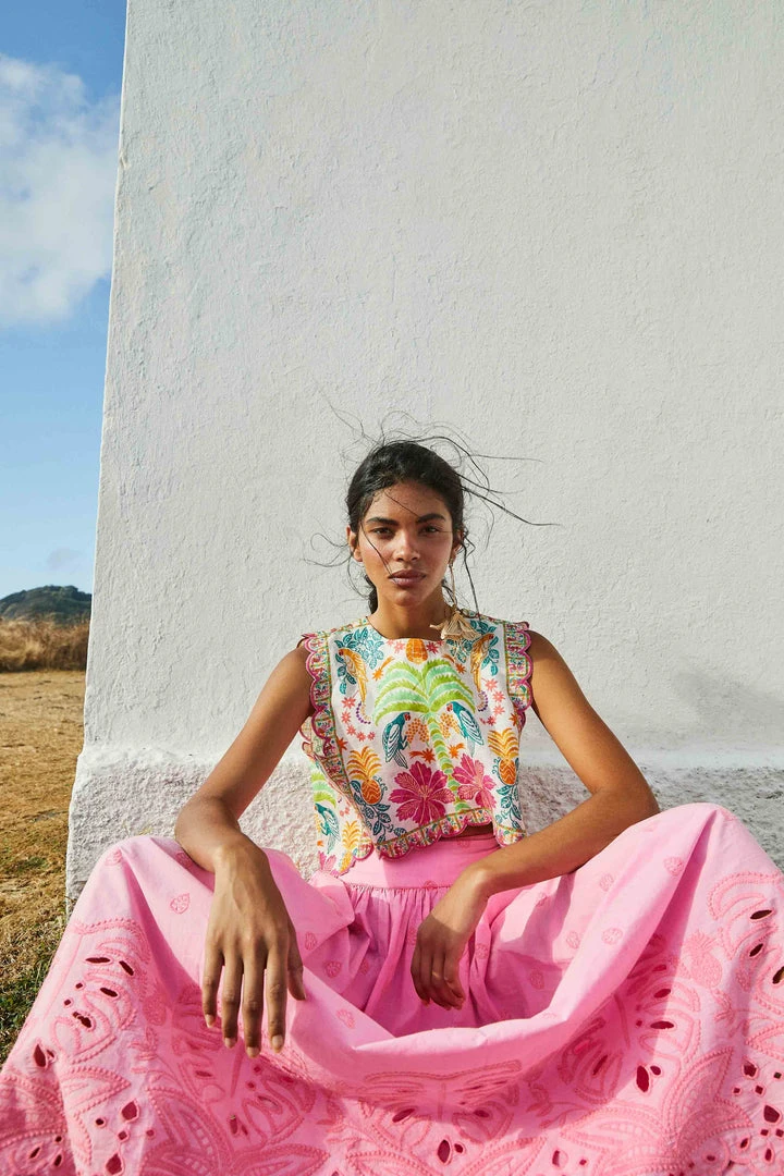 FARM RIO Fruits Queen Scarf Crop Top 3 FARM RIO Fruits Queen Scarf Crop Top