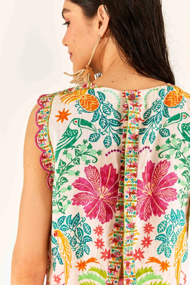 FARM RIO Fruits Queen Scarf Crop Top 5 FARM RIO Fruits Queen Scarf Crop Top