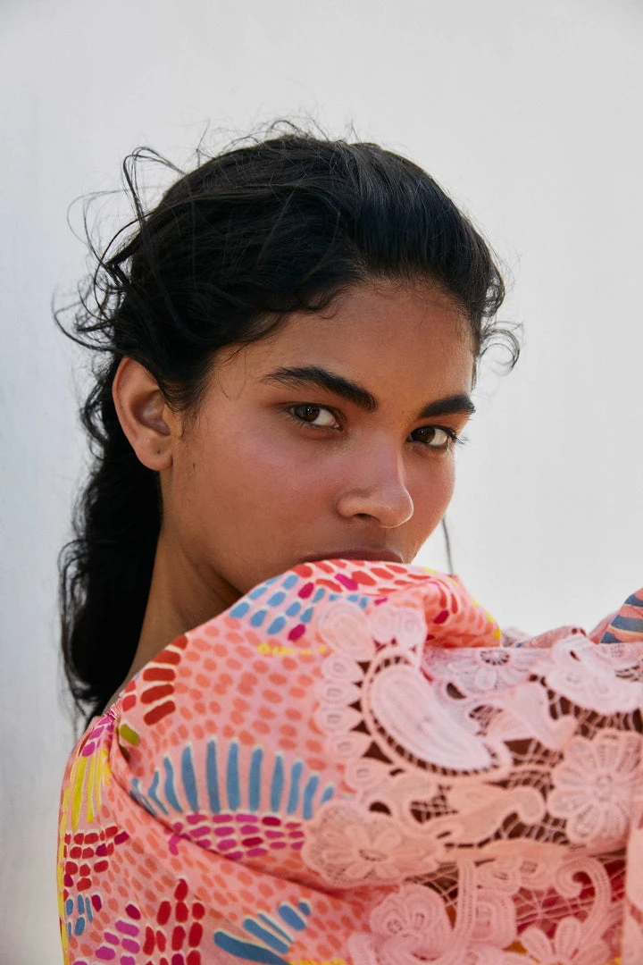 FARM RIO New In Pink Dotted Bananas Blouse 4 FARM RIO New In Pink Dotted Bananas Blouse