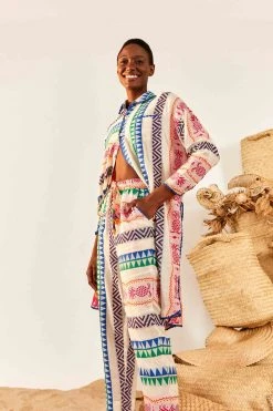 FARM RIO Multicolored Pineapple Jacquard Pants New In 8 FARM RIO Multicolored Pineapple Jacquard Pants New In