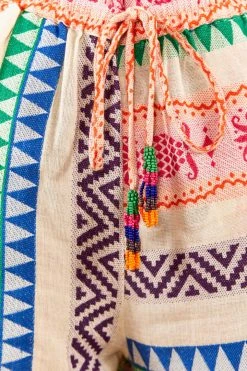 FARM RIO Multicolored Pineapple Jacquard Pants New In 10 FARM RIO Multicolored Pineapple Jacquard Pants New In