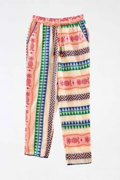 FARM RIO Multicolored Pineapple Jacquard Pants New In 11 FARM RIO Multicolored Pineapple Jacquard Pants New In