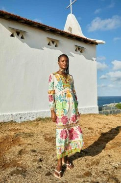 FARM RIO The Fruits Queen Scarf Maxi Dress