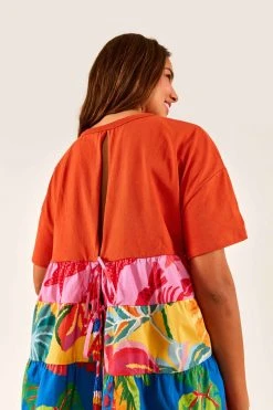 FARM RIO Temos Coco T-Shirt Blouse New In 10 FARM RIO Temos Coco T-Shirt Blouse New In