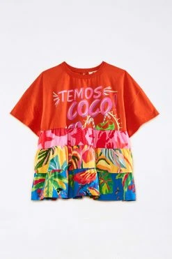 FARM RIO Temos Coco T-Shirt Blouse New In 13 FARM RIO Temos Coco T-Shirt Blouse New In