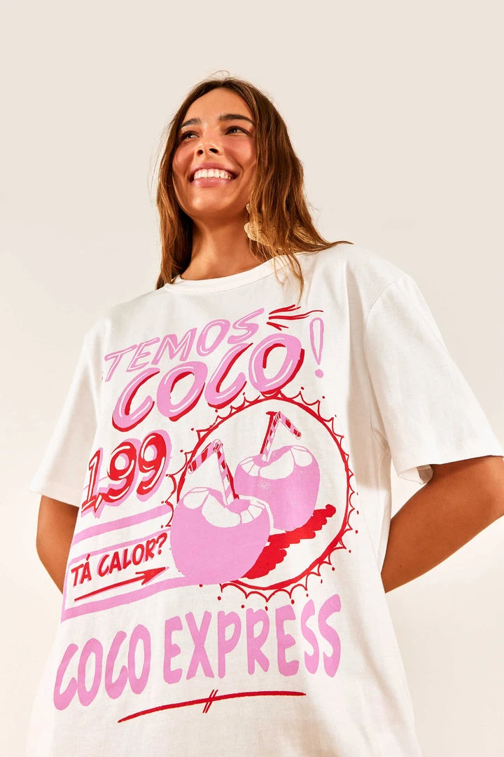 FARM RIO White Temos Coco T-Shirt 1 FARM RIO White Temos Coco T-Shirt