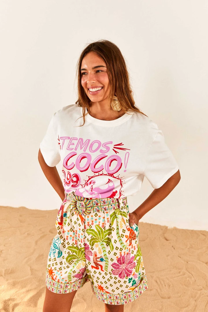 FARM RIO White Temos Coco T-Shirt 3 FARM RIO White Temos Coco T-Shirt