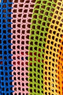 FARM RIO Multicolor Crochet Cardigan