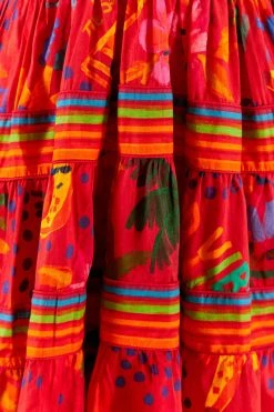 FARM RIO Red Good Vibes V Neck Mini Dress 12 FARM RIO Red Good Vibes V Neck Mini Dress