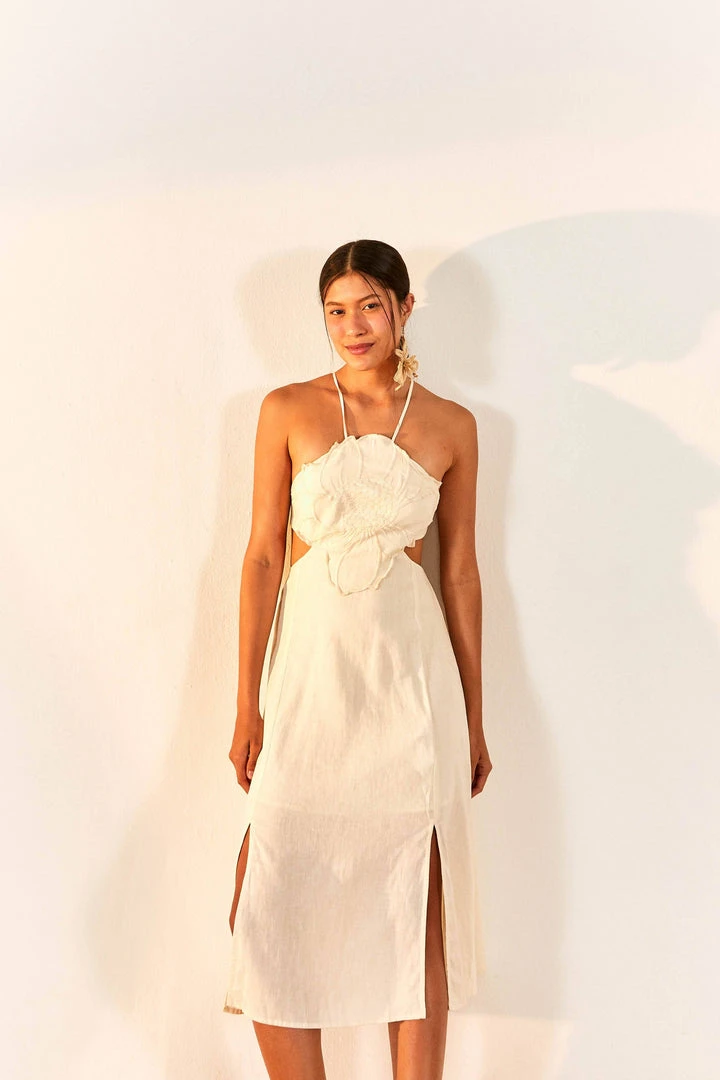 FARM RIO Flower Top Cut Out Midi Dress 1 FARM RIO Flower Top Cut Out Midi Dress