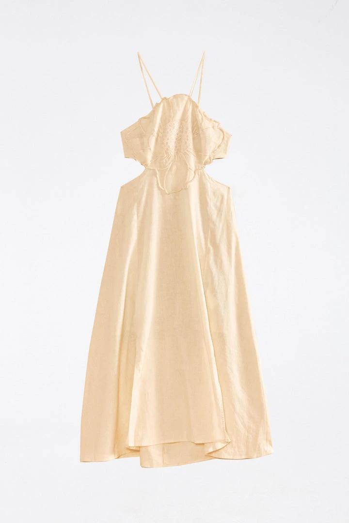 FARM RIO Flower Top Cut Out Midi Dress 6 FARM RIO Flower Top Cut Out Midi Dress