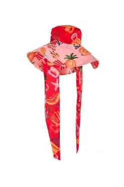 FARM RIO New In MIXED FRUITS OCEAN HAT