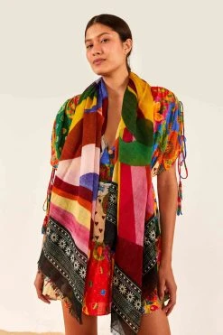 FARM RIO Graphic Sunshine Scarf