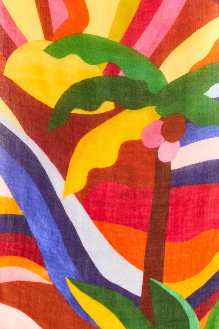 FARM RIO Graphic Sunshine Scarf 3 FARM RIO Graphic Sunshine Scarf