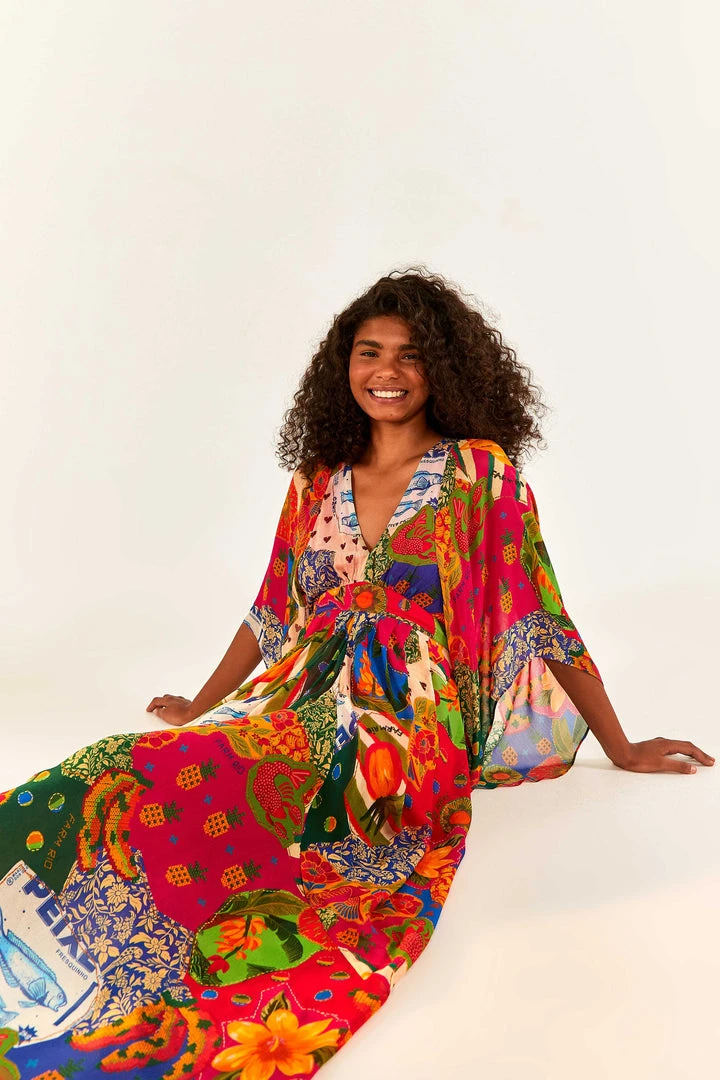 FARM RIO Sunny Mix Maxi Dress 1 FARM RIO Sunny Mix Maxi Dress