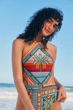 FARM RIO New In Banana Scarves One-Piece Swimsuit 7 FARM RIO New In Banana Scarves One-Piece Swimsuit