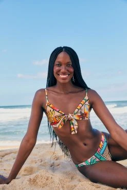 FARM RIO Banana Scarves Bikini Top New In