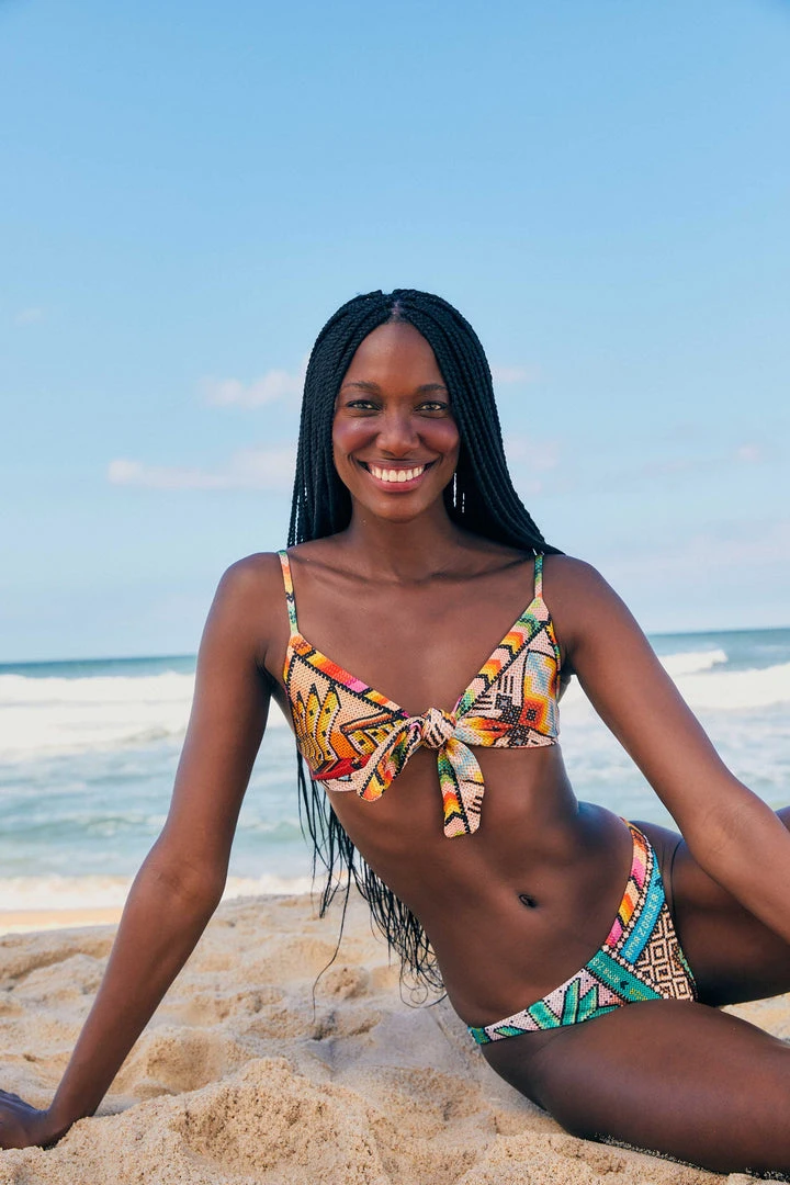 FARM RIO Banana Scarves Bikini Top New In 1 FARM RIO Banana Scarves Bikini Top New In