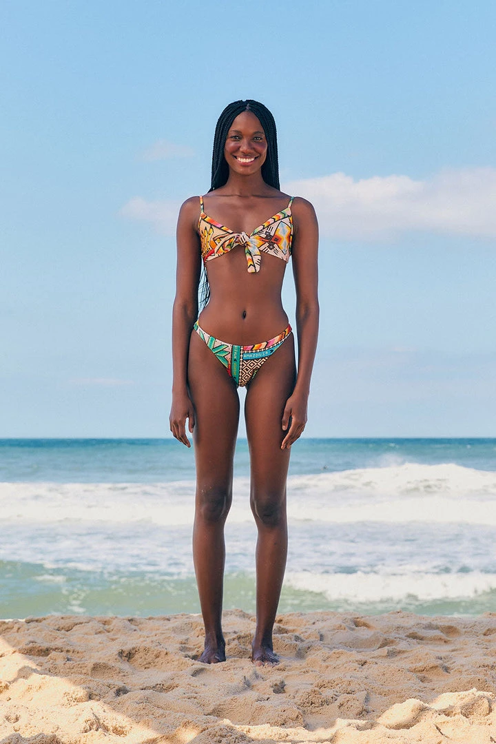 FARM RIO Banana Scarves Bikini Top New In 4 FARM RIO Banana Scarves Bikini Top New In