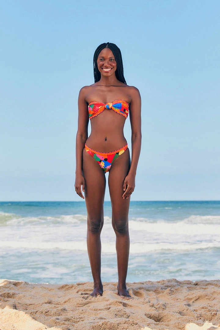 FARM RIO MACAW PARTY BIKINI TOP New In 2 FARM RIO MACAW PARTY BIKINI TOP New In