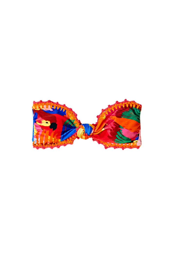 FARM RIO MACAW PARTY BIKINI TOP New In 5 FARM RIO MACAW PARTY BIKINI TOP New In