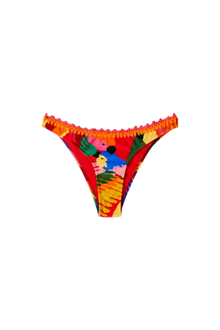 FARM RIO New In MACAW PARTY BIKINI BOTTOM 5 FARM RIO New In MACAW PARTY BIKINI BOTTOM