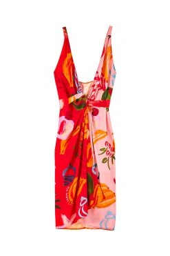 FARM RIO MIXED FRUITS OCEAN COVER UP New In 9 FARM RIO MIXED FRUITS OCEAN COVER UP New In