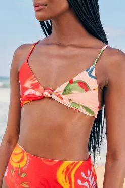 FARM RIO MIXED FRUITS OCEAN BIKINI TOP 7 FARM RIO MIXED FRUITS OCEAN BIKINI TOP
