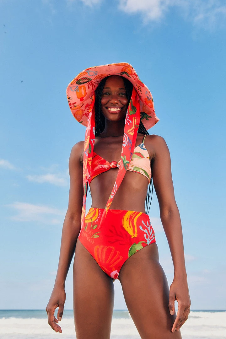 FARM RIO MIXED FRUITS OCEAN BIKINI BOTTOM 1 FARM RIO MIXED FRUITS OCEAN BIKINI BOTTOM