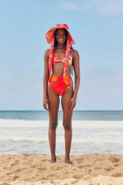 FARM RIO MIXED FRUITS OCEAN BIKINI BOTTOM