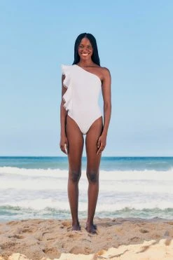 FARM RIO Ruffles Laise One Piece Swimsuit New In