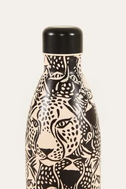 FARM RIO B&W MIDNIGHT LEOPARDS WATER BOTTLE 8 FARM RIO B&W MIDNIGHT LEOPARDS WATER BOTTLE