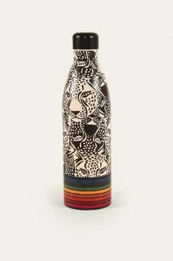 FARM RIO B&W MIDNIGHT LEOPARDS WATER BOTTLE 7 FARM RIO B&W MIDNIGHT LEOPARDS WATER BOTTLE