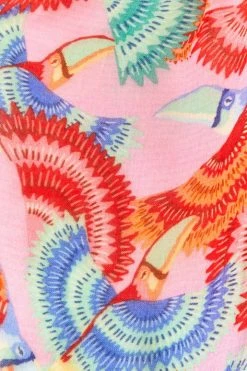 FARM RIO HAPPY TOUCANS SCARF New In 5 FARM RIO HAPPY TOUCANS SCARF New In