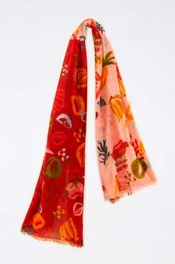 FARM RIO MIXED FRUITS OCEAN SCARF New In