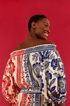 FARM RIO MIXED PINEAPPLE GARDEN OFF SHOULDER MINI DRESS 8 FARM RIO MIXED PINEAPPLE GARDEN OFF SHOULDER MINI DRESS