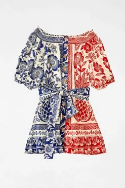 FARM RIO MIXED PINEAPPLE GARDEN OFF SHOULDER MINI DRESS 11 FARM RIO MIXED PINEAPPLE GARDEN OFF SHOULDER MINI DRESS