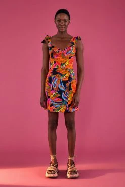 FARM RIO RAINBOW BANANAS MINI DRESS Most Loved 3 FARM RIO RAINBOW BANANAS MINI DRESS Most Loved