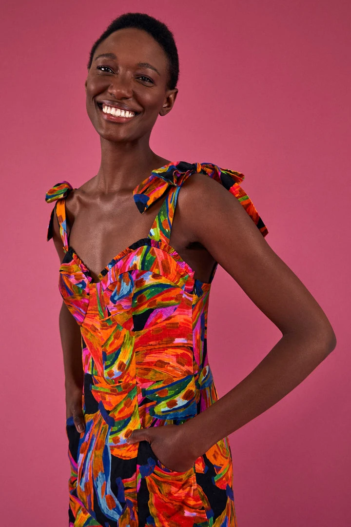 FARM RIO RAINBOW BANANAS MINI DRESS Most Loved FARM RIO RAINBOW BANANAS MINI DRESS Most Loved