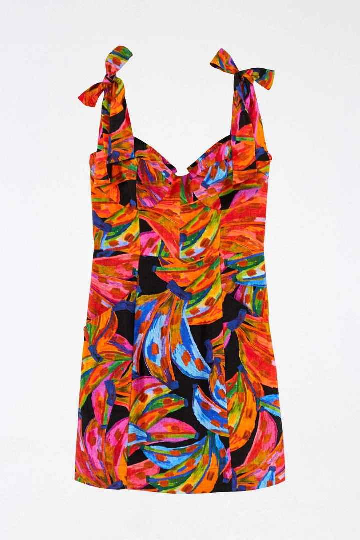 FARM RIO RAINBOW BANANAS MINI DRESS Most Loved FARM RIO RAINBOW BANANAS MINI DRESS Most Loved