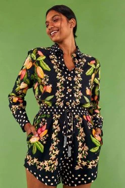 FARM RIO COCOA PARADISE DRAWSTRING SHORTS Most Loved