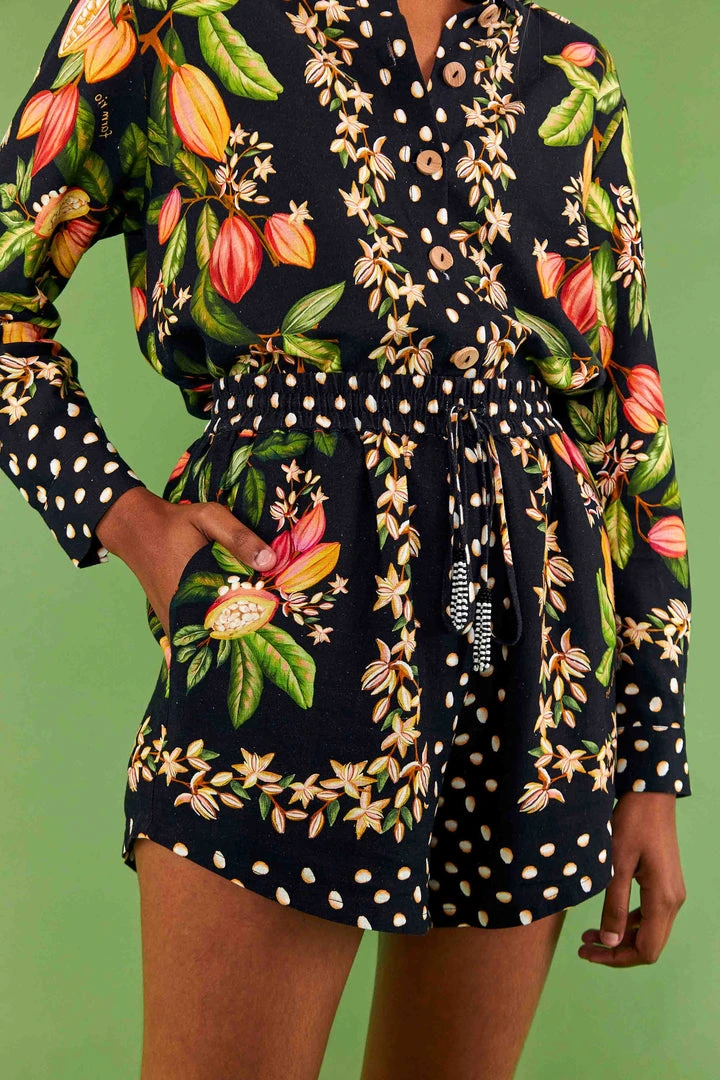 FARM RIO COCOA PARADISE DRAWSTRING SHORTS Most Loved FARM RIO COCOA PARADISE DRAWSTRING SHORTS Most Loved