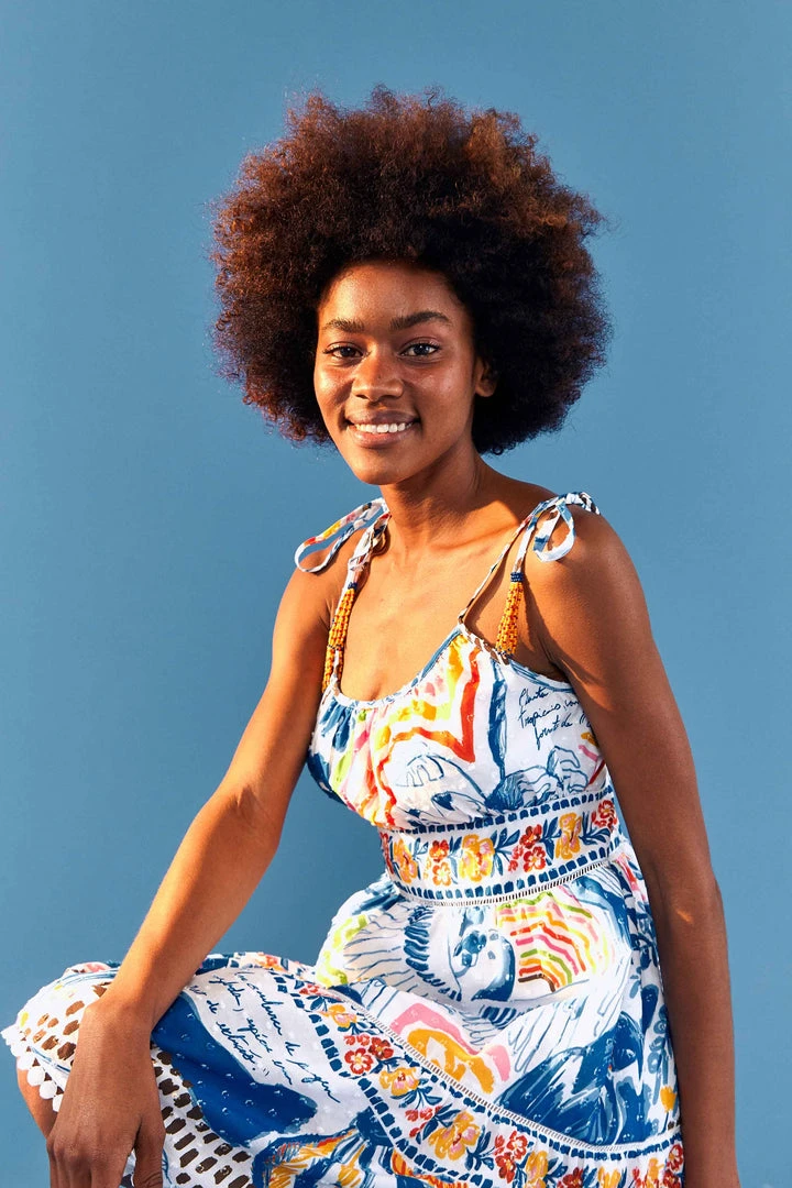 FARM RIO Most Loved Wild Brazil Tie Strap Mini Dress 3 FARM RIO Most Loved Wild Brazil Tie Strap Mini Dress